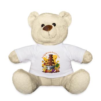 Fête des Fruits de la Fontaine de Chocolat - Nounours - blanc - Devant