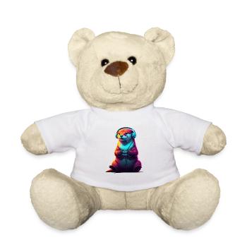 Jeux de la Loutre Jeux vidéo d’animaux Loutre drôle - Nounours - blanc - Devant
