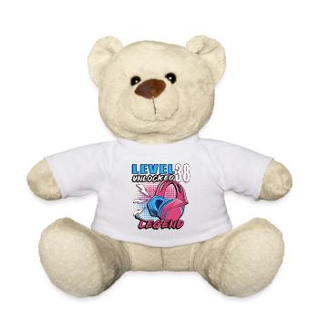 Casque Légende Néon Débloqués Niveau 38 - Nounours - blanc - Devant