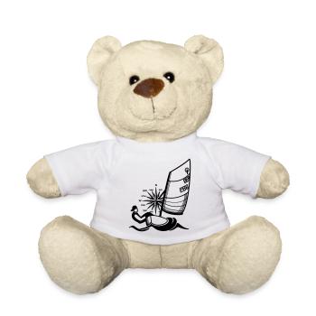 Optimist Opti Segelboot Segeln für Kinder Regatta - Teddy - Weiß - Vorne