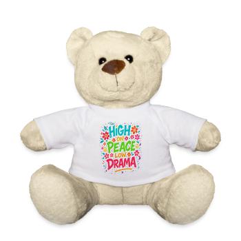 Haut sur la chemise de paix, ambiance dramatique basse - Nounours - blanc - Devant