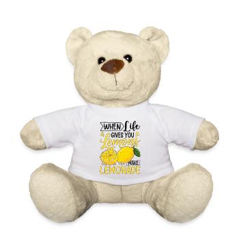 Quand la vie te donne des citrons, fais de la limonade - Nounours - blanc - Devant