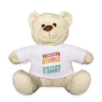 Survives Stroke Shirt - Teddy Bear - white - Front