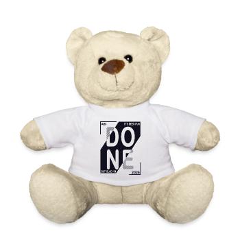 Done 2026 – Abi geschafft Design - Teddy - Weiß - Vorne
