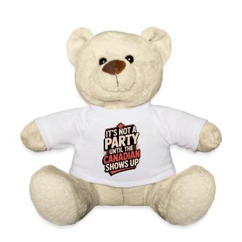 Keine Party, bis der Kanadier auftaucht - Teddy - Weiß - Vorne
