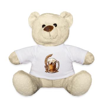 Bier Bierglas Weizenbier - Teddy - Weiß - Vorne