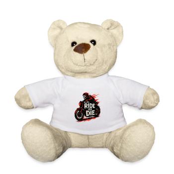 Ride or Die - Moto - Biker - Teddy Bear - white - Front