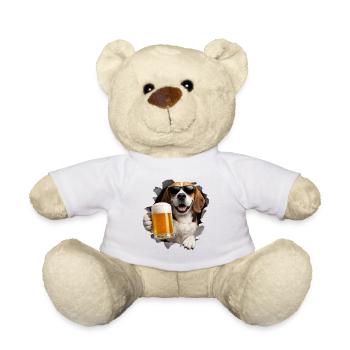 Beagle Bier - Teddy - Weiß - Vorne