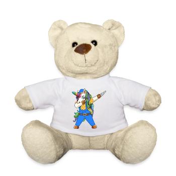Dabbing Unicorn Tischler, Handwerker-Holzbearbeitung - Teddy - Weiß - Vorne