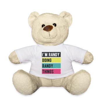 Ich bin Randy und mache Randy Things Retro Colors - Teddy - Weiß - Vorne