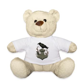 Wikinger Viking Legende Seemann Odin Rabe Kämpfer - Teddy - Weiß - Vorne