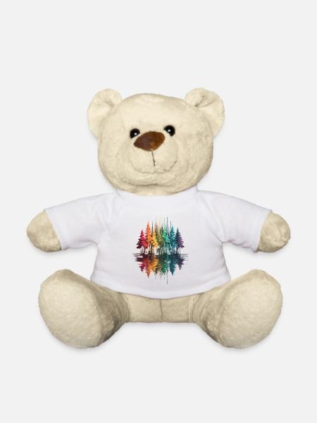 Bäume, Wald, Natur, Wildnis, Outdoor, Reflexion - Teddy - Weiß