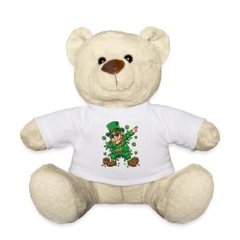Tamponnement du lutin Lutin de la Saint-Patrick - Nounours - blanc - Devant