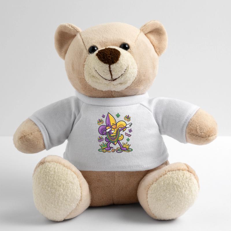 Dabbing Fleur De Lis Mardi Gras Dab Fleur De Lis Teddy