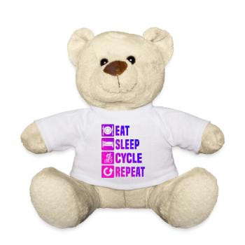 Klassisches Roadbike Motiv - Teddy - Weiß - Vorne