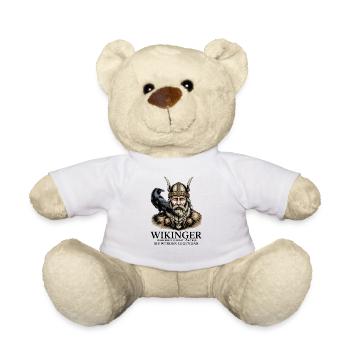 Wikinger Viking Legende Seemann Odin Rabe Kämpfer - Teddy - Weiß - Vorne