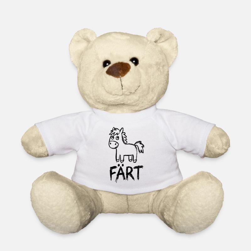Pferd Reiten Reiterin Pferdebesitzer FÄRT - Teddy - Weiß