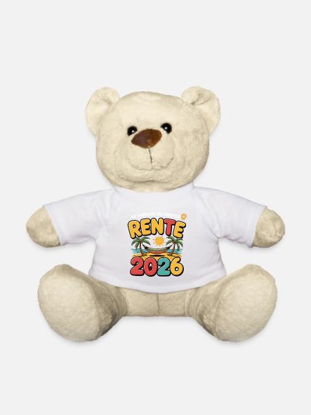 Rente Pensionist Pensionierung 2026 Mann & Frau - Teddy - Weiß