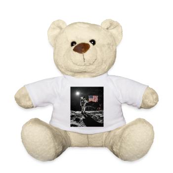 Astronaut on moon - Teddy Bear - white - Front