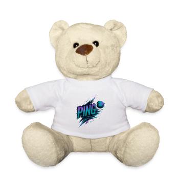 Ping Pong - Tennis de Table - Nounours - blanc - Devant