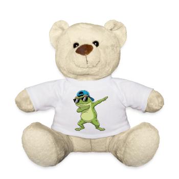 Cool Dabbing Frog Sonnenbrillen-Cartoon-Kunst - Teddy - Weiß - Vorne