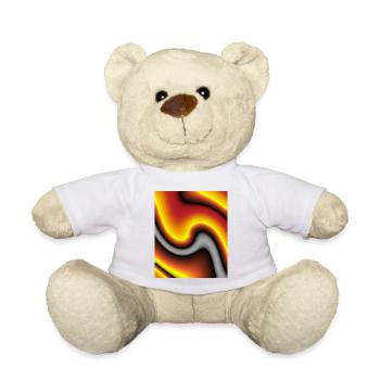 Lava Wave Play of Colors - Teddy Bear - white - Front