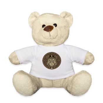 Wikinger Viking Legende Seemann Odin Rabe Kämpfer - Teddy - Weiß - Vorne