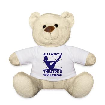 Musical Theatre All I Want Is Pilates & Theater - Teddy Bear - white - Front