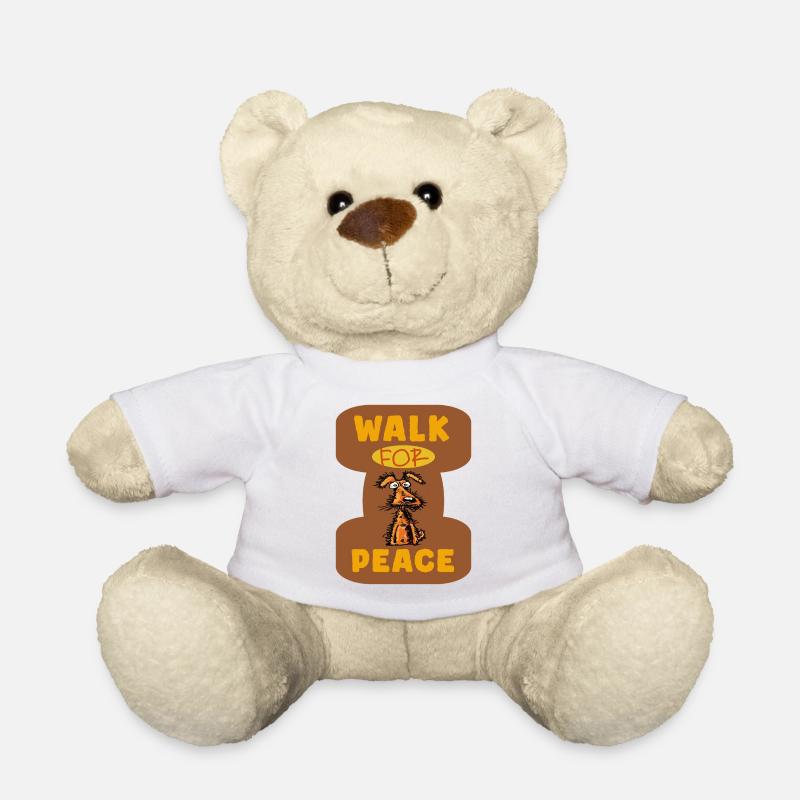 Marsch für den Frieden  - Teddy - Weiß