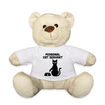 Personal Cat Servant - Teddy Bear - white - Front