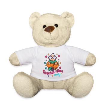Häkel-Vibes Nur lustiges Häkel-Lover-Garn - Teddy - Weiß - Vorne