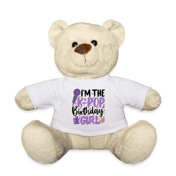 I'm The K Pop Birthday Girl - Teddy Bear - white - Front