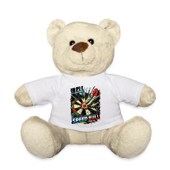 Speed Bull Dart – Hits in the Bullseye - Teddy Bear - white - Front