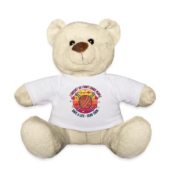 Je crochete pour ne pas étrangler les gens et sauver une vie - Nounours - blanc - Devant