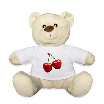 Cherries - Teddy Bear - white - Front