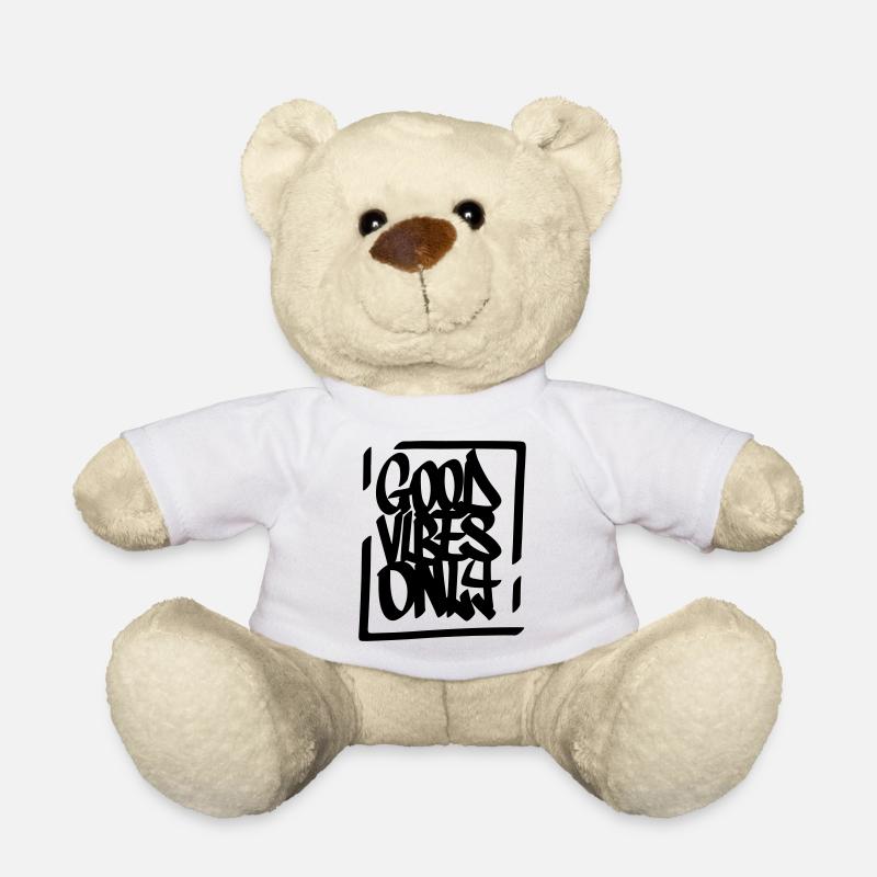Gute Vibes Lebensmotto - Teddy - Weiß