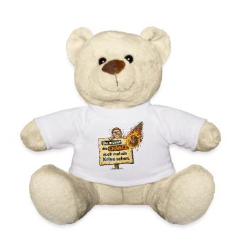Opportunity as Crisis Saying Design - Teddy Bear - white - Front