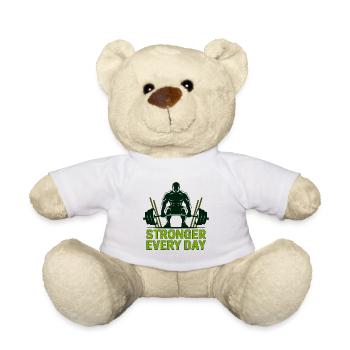 Stronger Every Day Lift - Teddy Bear - white - Front