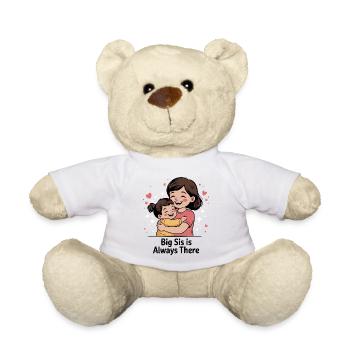 Tendre étreinte de grande sœur - Nounours - blanc - Devant