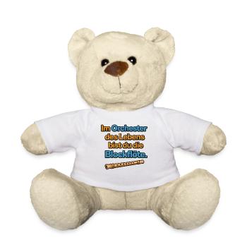Orchestra of Life Recorder Design - Teddy Bear - white - Front