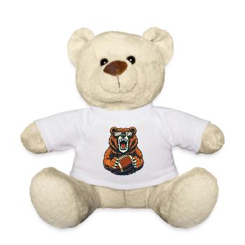 Fan de football des Bears Journée de match Humour nature - Nounours - blanc - Devant