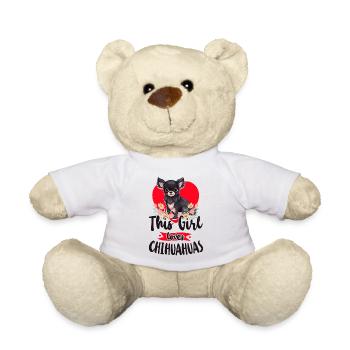 Chihuahua Chihuahueño Girl This - Teddy Bear - white - Front