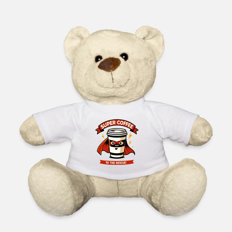 Super Tasse de Sauvetage de Café - Nounours - blanc