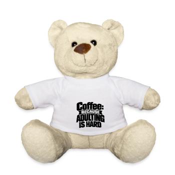 Le café atteint des endroits, c’est là que la motivation vient - Nounours - blanc - Devant