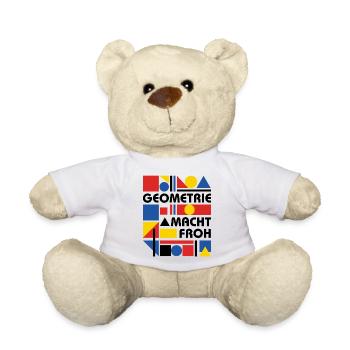 Geometry makes you happy - Teddy Bear - white - Front