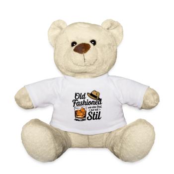 Old Fashioned Like Your Dad Only With Style Whiskey - Teddy Bear - white - Front