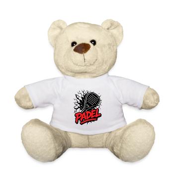 Padel - Racket Sport - Teddy Bear - white - Front