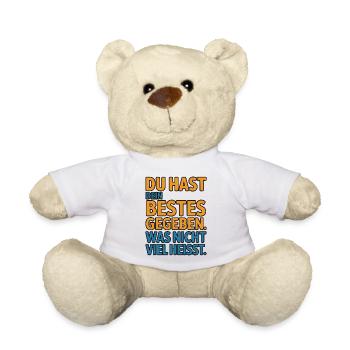 You did your best, which doesn't mean much - Teddy Bear - white - Front