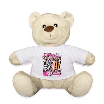 97. Geburtstag Queen - Teddy - Weiß - Vorne