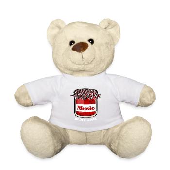 Music Jam Jar – Sheet Music Jam - Teddy Bear - white - Front